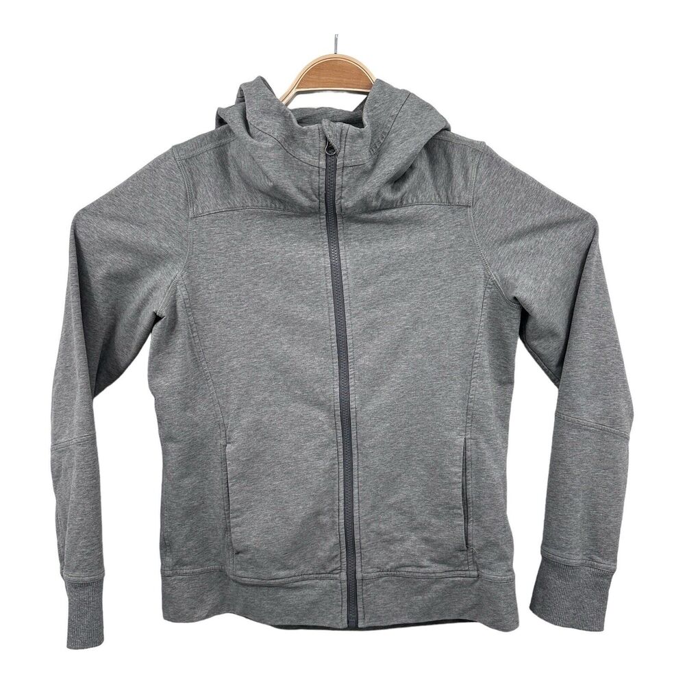 Lululemon Belle Hoodie Jacket Women 6 Gray Vented Running Outdoor Stretch Casual